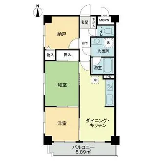 ライオンズマンション新高島平【2階】の間取り