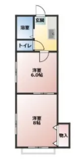 シャトレ・ラ・セーヌ【2階】の間取り