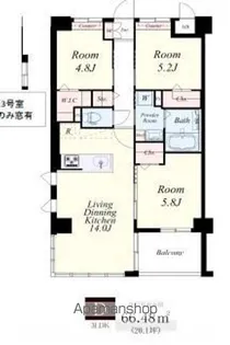 APエルテージ地行【4階】の間取り
