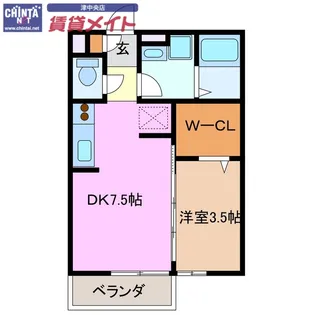 seaside EAST【2階】の間取り
