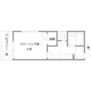 コーポニューリバー7【2階】の間取り