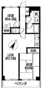 ブルーミングハイツI【4階】の間取り