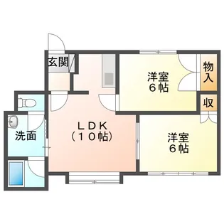 クリスタルハーモニー21【1階】の間取り