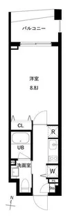 JMFレジデンス世田谷三宿【4階】の間取り
