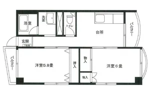 不二荘ビル【7階】の間取り