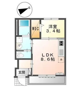 サクラG・MハイツII【1階】の間取り