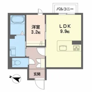 ランペドゥーサ燕【1階】の間取り