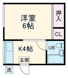 コーポゆり【2階】の間取り