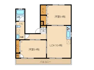 シンガクイン・ヴォーヌング【3階】の間取り