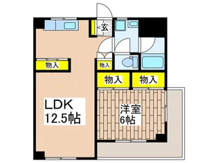 パラドールこうなんだい【3階】の間取り
