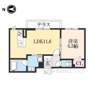 BEREO輝【1階】の間取り