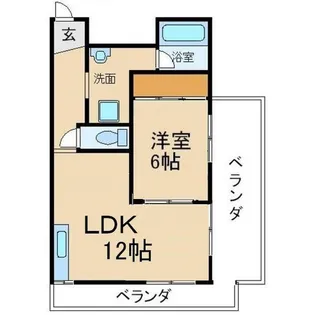 ペリコール向島【2階】の間取り