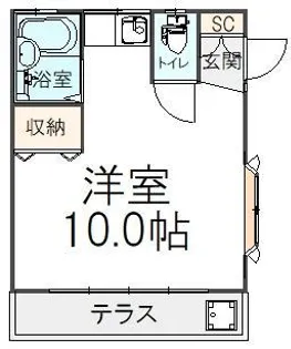 メゾンエクセK【1階】の間取り