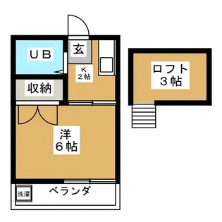 サンベルハイツ【2階】の間取り