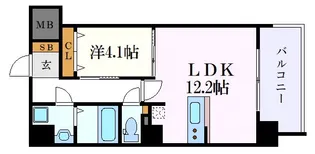 ルーエ池下【9階】の間取り