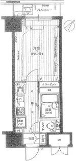 アフェクシオン日本橋人形町【4階】の間取り