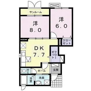 クレアーレ【1階】の間取り
