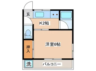 泉ハイツ【2階】の間取り