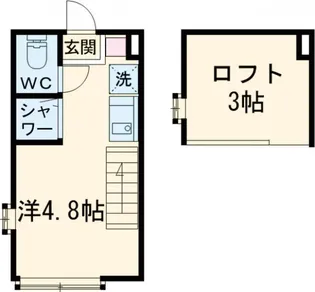 ハーモニーテラス野沢II【2階】の間取り
