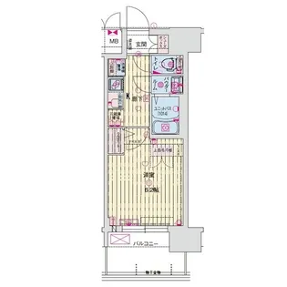 ソルテラスOSAKA GATE【4階】の間取り