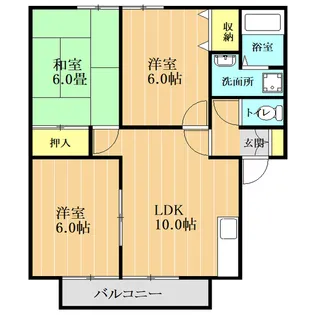 サンガーデン秋津【2階】の間取り