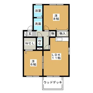 アヴェニール B棟【1階】の間取り
