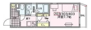 南千住YKマンション【2階】の間取り