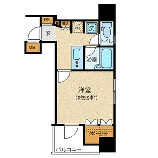 プレール・ドゥーク八丁堀【6階】の間取り
