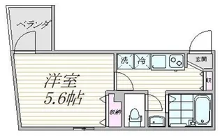 エスタシア西新井【2階】の間取り