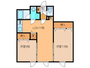 ラグ161W【2階】の間取り