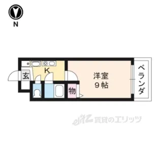 セコンダリー谷畑【4階】の間取り