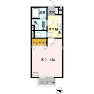 メゾンまるえ【2階】の間取り