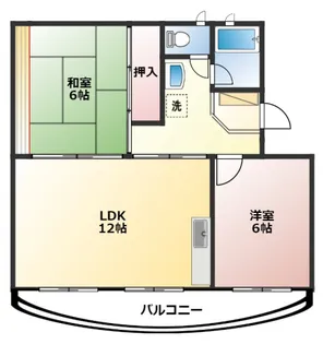 ウンノマンション【1階】の間取り