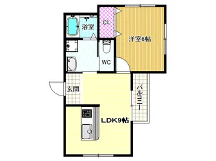 kukulu REX 古市【2階】の間取り