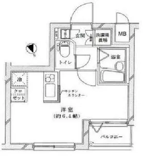 ライジングプレイス板橋【2階】の間取り