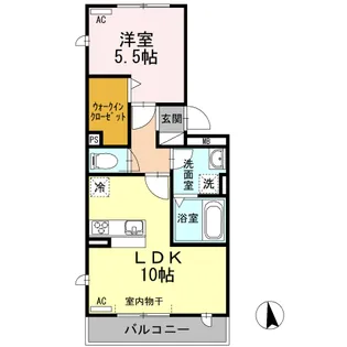 グランドール高倉【1階】の間取り