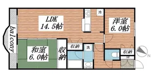 ベルクレール【3階】の間取り