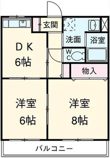 マンションエテルナ・ワコー【2階】の間取り