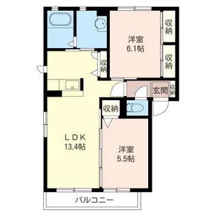 SHM アレグリーア田中A【2階】の間取り