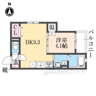 トップヒル森河内【3階】の間取り