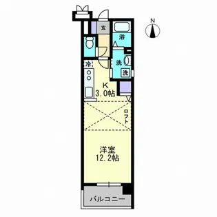 アルファレガロ岡山駅前【7階】の間取り