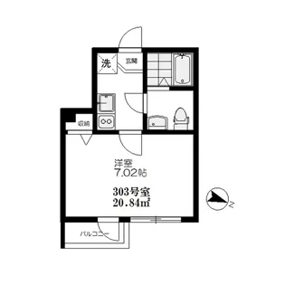 アーバンステージ池上A【3階】の間取り