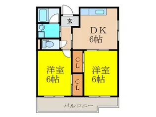 ハイツY&M【2階】の間取り