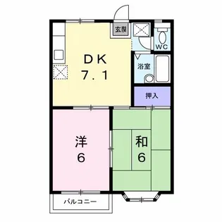ポートさくら【2階】の間取り