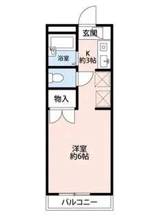 レジデンスK.T【1階】の間取り