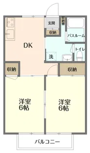 コーポ卯の里 C【1階】の間取り