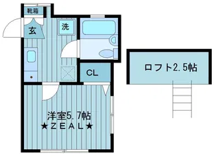 ラミュー【2階】の間取り