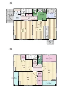 栃木県下野市小金井3【一戸建】の間取り