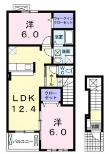愛知県名古屋市天白区福池1【アパート】の間取り
