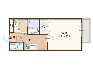 大阪府大阪市住之江区中加賀屋4【アパート】の間取り